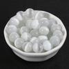 Piedra de ojo de gato rosa, ojo de gato blanco, cuentas sueltas redondas hechas a mano, pulsera, collar, colgante, material de accesorios de joyería tejida