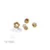 Contas Espaçadoras para Anel Flor de Ameixa Preenchido com Ouro 14K Zircônia Micro-Pavimentada Cor Duradoura Contas com Furo Grande Floco de Neve Acessórios para Joias Artesanais