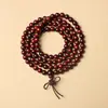 Atacado Sandália de Sangue Sândalo Africano Folha Pequena Sândalo Vermelho Contas Budistas, Vários Estilos e Especificações, Pulseiras Estilo Étnico, Contas de Rosário