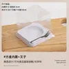 Cajas de Embalaje para Pasteles de 2 pulgadas para Mil Hojas Mousse con Círculo Interior + Compartimento Interior, Caja para Hornear Postres Franceses con Tenedor, Caja para Llevar