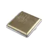 20 Estuche de Cigarrillos Grueso Metal Dibujado a Hilo Soporte para Cigarrillos Paquete Regular Grueso Resistente a la Presión Resistente al Sudor Portátil Estuche para Cigarrillos a Granel