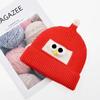Gorro de bebé con orejeras de punto de oso lindo, gorro de lana cálido y grueso de invierno para niños, gorro infantil de estilo coreano