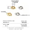 Plata de Ley S925 Doble Bucle Cierre Universal Piedra Preciosa Perla Cristal Conector de Extremo para Pulsera Collar Cierre de Plata Fabricante