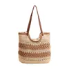 Bolso de Punto Calado de Gran Capacidad Transfronterizo para Mujer, Nuevo Bolso Cruzado de Hombro Casual Verano 2026, Bolso de Cubo Tejido