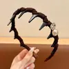 Elegante 2026 Novo Estilo Aro de Cabelo Não Apertado Acessório de Cabelo Estilo Coreano Faixa de Cabelo Maillard Presilha de Cabelo Versátil Vintage para Mulheres
