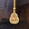 Nuevo colgante thangka tridimensional de doble cara con ocho patrones de calabaza y cinco años, colgante de Buda de los 12 zodiacos para llevar
