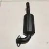 Motor diesel monocilíndrico trator de mão montagem de silenciador de aço inoxidável 175180 tubo de escape chaminé