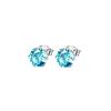 Cao Shi Deseo Más Vendido Clásico Seis Garras Pendientes de Circonita de Colores Unisex Mini Pendientes de Tesoro de Colores
