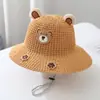 Sombreros de Protección Solar para Niños, Sombreros de Sol de Verano de Ala Ancha, Sombreros de Sol para Niños y Niñas, Sombreros para Bebés, Sombreros de Pescador, Sombreros de Paja