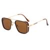 Nuevas gafas de sol europeas y americanas, anti-UV, modernas y vanguardistas, fabricante de gafas de sol Iron Man con montura cuadrada 2024