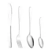Serie Baishida 1010 Cuchillo y Tenedor para Comida Occidental Acero Inoxidable Vajilla Cuchillo para Bistec Cuchara de Mesa Tenedor de Mesa Cucharilla de Té Juego de Cuatro Piezas