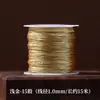 Corda trançada de fio de ouro e prata premium, mesmo estilo usado em joalherias, para pulseiras e cordões de colar DIY feitos à mão, fio de prata e ouro para atacado