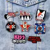 Broche de Rock Band, Icono de Gesto de Rock Famoso Europeo y Americano, Decoración de Ropa de The Beatles, Insignia Metálica Ecológica