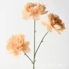 Flor de Peonía Artificial de 3 Cabezas Estilo Europeo Personalizada para Boda y Decoración del Hogar, Flor Artificial, Peonía Occidental al por Mayor