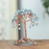 Árboles de la fortuna de amatista natural al por mayor con base de jade y ágata, árbol de cristal para escritorio de oficina, pequeñas decoraciones de estilo chino