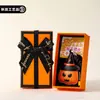Regalo de Halloween, llavero de calabaza fantasma de cuero PU, recuerdo de Navidad, charm de bolsa de dibujos animados, al por mayor