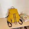 Mochila de Design Casual de Nicho Transfronteiriça para Mulheres, Estilo Coreano, Estilo Simples e Artístico, Adequada para Estudantes Universitários para Aula e Deslocamento