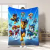 Manta Paw Patrol Más Vendida Transfronteriza de Amazon Estampada Serie Animada Infantil Manta de Franela Manta de Almuerzo para Cuatro Estaciones