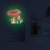 Comércio exterior cogumelo vermelho interruptor adesivos quarto das crianças decoração casa adesivos de parede adesivos luminosos autoadesivo atacado transfronteiriço