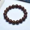 Colgante de Madera de Palo de Rosa Estrella Dorada de Indonesia con Incrustación de Bronce Antiguo Zaki Lamu, Colgante de Collar de Cuentas de Oración Budista Unisex para Colgar en el Cuello