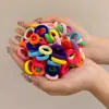 Gomas para el pelo de colores pastel para niñas, cintas para el pelo de alta elasticidad para niños, gomas para el pelo de bebé que no dañan el pelo, gomas elásticas para trenzar, accesorios para el pelo
