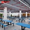 Mesa y Sillas de Comedor de Cafetería Yicai Furniture Escuela Fábrica Empleado Estudiante Cafetería Rectangular Combinación de Mesa y Sillas de Comedor de una Pieza