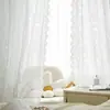 Cortina de Renda com Contas Francesas Cortina Transparente Estilo Cauda de Fênix Princesa Fada Instalação Sem Furos Tela com Contas Cortina de Janela para Quarto