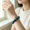 Pulseira de Joias de Cristal Natural Ágata Pedra Vulcânica Cruzada Europeia e Americana Mais Vendida de Zhou Lianfa Pulseira Magnética Presente Atacado
