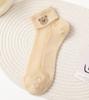 Calcetines anti-grietas para Mujer verano delgados fondo de algodón Seda Cristal ligeros transpirables absorción de humedad calcetines oscuros de tubo corto
