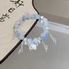 Nuevo Pulsera de Zorro de Nueve Colas Encantador con Gotas de Agua Chinas para Mujer, Pulsera Retro de Alto Nivel Simple Estilo Chino de Color para Estudiante