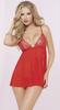 Fuente transfronteriza de nuevo comercio exterior Europa y Estados Unidos malla roja sexy talla grande perspectiva lencería sexy falda sexy