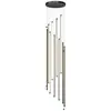Candelabro Minimalista Largo para Escaleras, Moderno Simple Nórdico Lujo Ligero Villa Dúplex Techo Hueco Candelabro Largo Giratorio