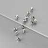 Plata Lisa S925 Corte Seiko Ángulo Geométrico Diamante Perla diy Pulsera Perla Accesorios de Joyería Mayoreo S1000