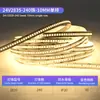 Tira de Luz LED de Bajo Voltaje 12V/24V con Chip 2835 para Iluminación Interior, Tira de Luz para Techo, Tira de Luz Lineal Autoadhesiva para Gabinetes