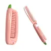 Peine infantil al por mayor zanahoria linda peine de dientes finos denso peine plegable portátil estudiante cabello largo liso rizado peine de doble propósito