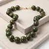 Collar de Cadena para Clavícula de Cuentas Redondas Acrílicas Multicolor de Moda Estilo Coreano Nuevo, Transfronterizo Europeo y Americano, Suave, para Mujer