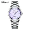 CHENXI esfera de nácar correa de acero reloj para mujer fabricante mayorista luminoso impermeable transmisión en vivo transfronteriza con incrustaciones de diamantes moda reloj de cuarzo
