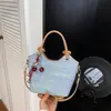 2026 Nuevo Estilo de Verano Estilo Perezoso Bolso de Mano con Colores Contrastantes para el Trabajo y los Viajes Diarios, Bolso Cubo de Hombro Casual y Moderno