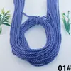Cuerda de Punto de Salto Bicolor de 5 mm con Núcleo Enrollado Bolso Cruzado con Cuerda Colgante Cuerda Tejida a Mano Cuerda para Ropa Cintura Cuerda para Sombrero Cordón