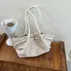 Bolso de Mano Elegante Tejido Texturizado Estilo Coreano Retro para Mujer Verano 2026 Gran Capacidad Casual para el Trabajo Bolso de Hombro Único