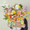 Xinyou Original Bolsa Tote Grande Plateada Carta de Amor Bolsa para Empaquetar Ramo de Flores de Alta Calidad Bolsa de Regalo