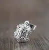 Conector Três Vias com Padrão de Cobre Pingente Vintage Acessório Pulseira Feita à Mão Pingente de Mantra Estilo Étnico Pingente Rotativo Colecionável