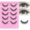 Pestañas Postizas Enteras Naimei de Una Pieza con Tallo Duro Tallo Transparente Estilo Natural COS Maquillaje Tailandés Pequeño Demonio Principiante Diario