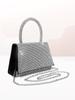 Bolsos de Moda Más Vendidos Transfronterizos, Bolsos de Noche de Nuevo Estilo Incrustados con Diamantes, Bolsos de Mano con Pedrería, Bolsos de Muñeca de Lujo Totalmente Diamantados para Mujer, Venta Directa de Fábrica