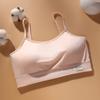 Ropa interior para niñas, chaleco de desarrollo infantil, sujetador para pupilas con almohadilla para el pecho, top de tubo transpirable con pecho envolvente para niñas de talla mediana y grande.