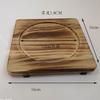 Estufa de leña para té de celebridad de internet, aislamiento de madera, tapete de madera, piedra para barbacoa, tapete para estufa de carbón, placa para hornear, placa para quemar carbón, bandeja para cazuela