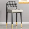 Nova Cadeira de Jantar Estofada Espessa Empilhável de Luxo Leve para Casa Cadeira com Encosto para Quarto Banqueta Pequena Simples Cadeira de Maquiagem