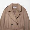 Para Aliexpress Popular Estilo Europeo y Americano Transfronterizo Chaqueta Cortavientos de Moda para Mujer con Efecto Ante