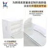 Mesa de Manicura Minimalista Blanca al por Mayor de Fábrica con Tapa de Cristal y Almacenamiento Integrado, Equipada con Estación de Trabajo de Manicura con Reposamuñecas