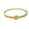 Pulseira de Luxo Leve Transfronteiriça, Tendência de Moda Europeia e Americana, Pulseira de Precisão Galvanizada para Mulheres, Pulseira Feminina Estilosa e Versátil